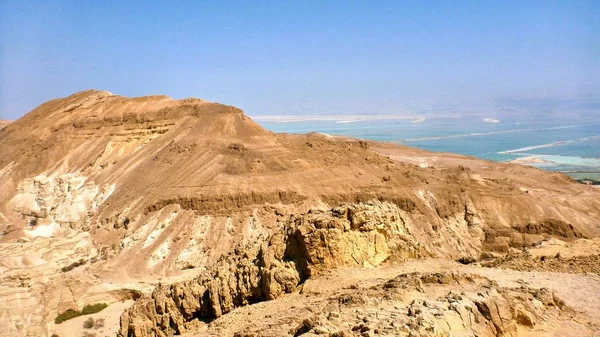 Judaean 砂漠の峡谷のビュー — ストック写真