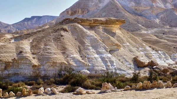 Canyon Ein Avdat no deserto de Negev — Fotografia de Stock