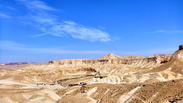 ネゲヴ砂漠の峡谷アイン アヴダット — ストック写真