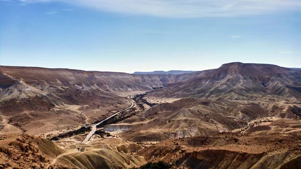 Kanyon Ein Avdat Necef Çölü'nde — Stok fotoğraf
