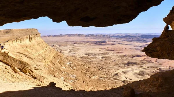 Canyon Ein Avdat in de Negev-woestijn — Stockfoto