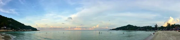 Вид на море Panoramic в жаркий день — стокове фото