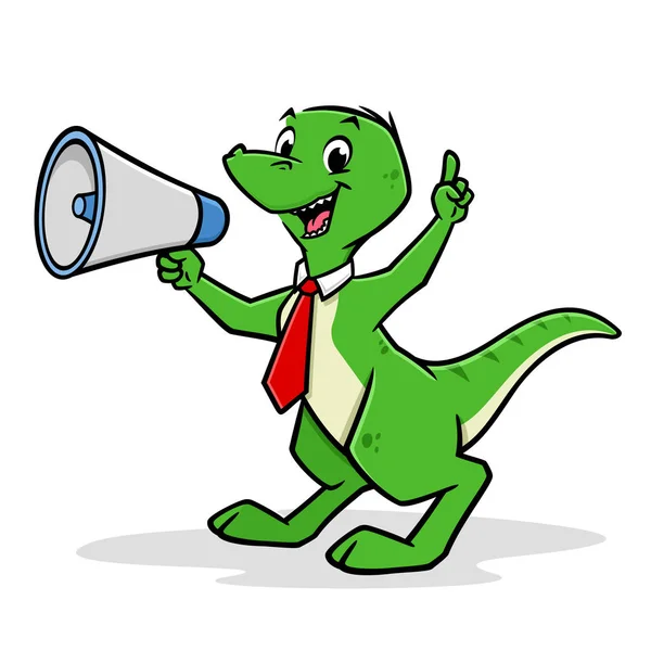 Dessin animé criant Dino — Image vectorielle