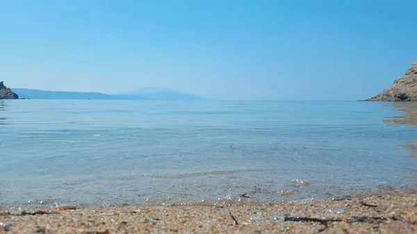 Aselinos Micros piękny plaża na wyspie Skiathos, w Grecji, lato — Zdjęcie stockowe