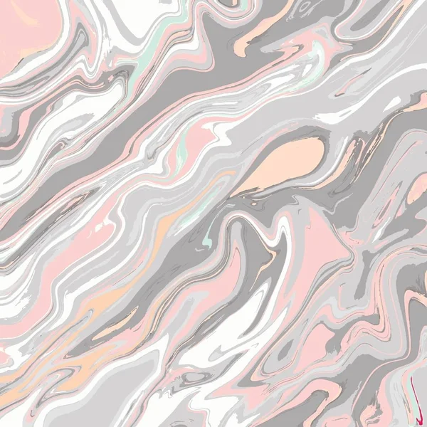 Design di texture in marmo liquido, superficie marmorizzata colorata, vivace disegno astratto della vernice, illustrazione vettoriale — Vettoriale Stock