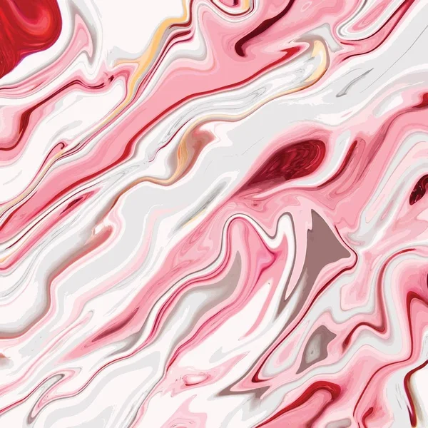 Design di texture in marmo liquido, superficie marmorizzata colorata, vivace disegno astratto della vernice, illustrazione vettoriale — Vettoriale Stock