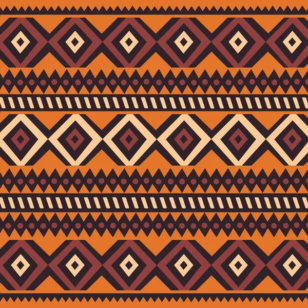 Domorodé etnické barevný český vzor s geometrickými prvky, — Stockový vektor