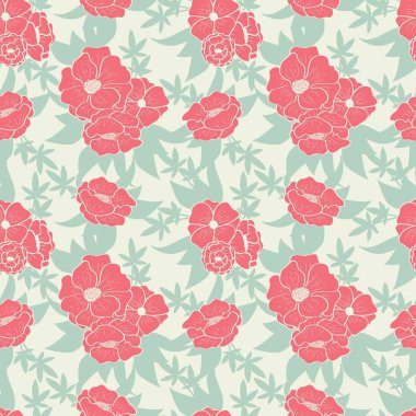 Nane adam güzel çiçekleri ile çiçek seamless modeli