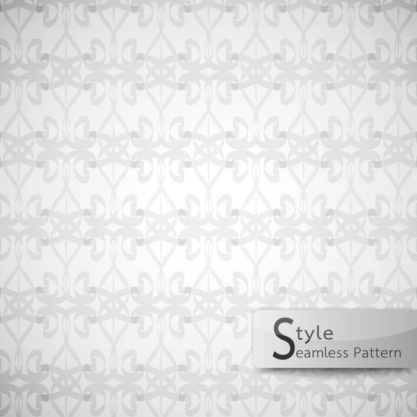 Abstracto patrón sin costura flor de loto rejilla. textura blanca — Vector de stock