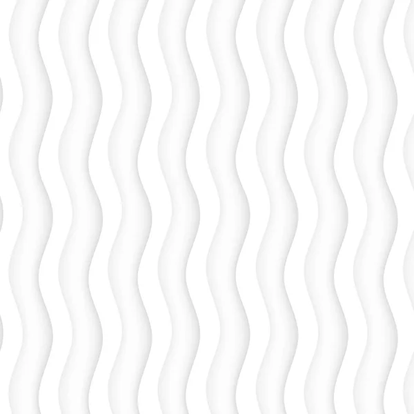 シームレスな抽象的なパターン。白のテクスチャです。波の波形 — ストックベクタ