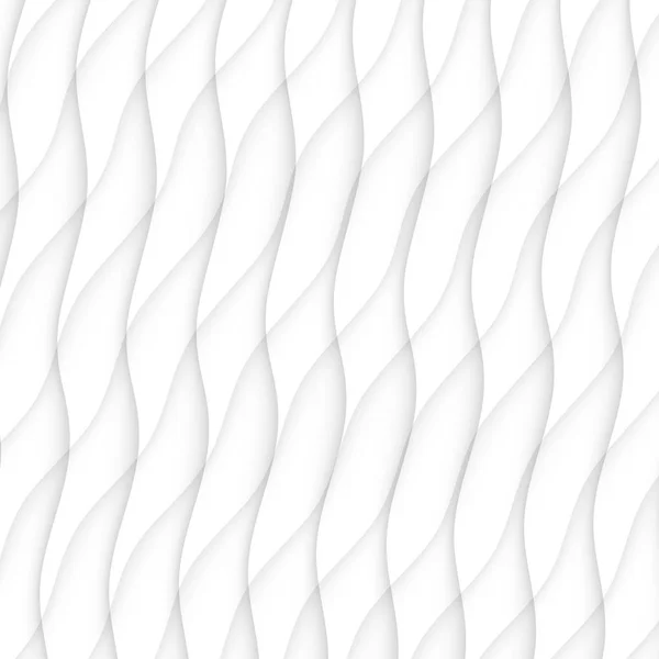 Patrón abstracto sin costura. textura blanca. ola ondulada — Archivo Imágenes Vectoriales