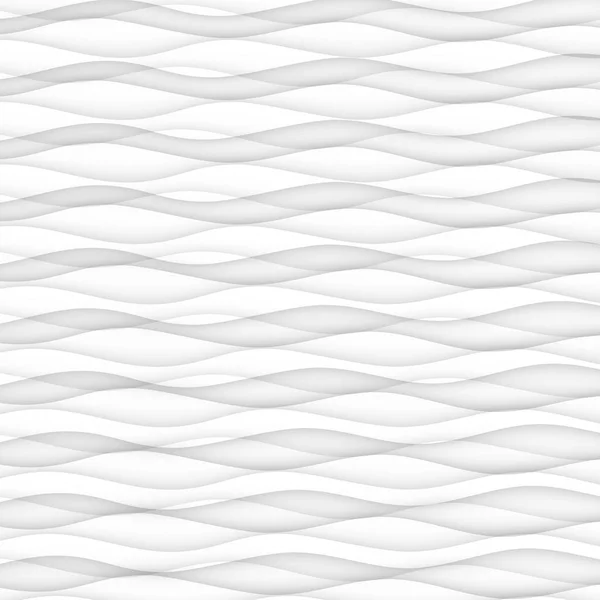 Modèle abstrait sans couture. texture blanche. vague ondulée — Image vectorielle