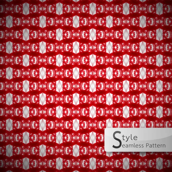 Rot gezacktes Netz geometrische nahtlose Muster Vektor Illustration — Stockvektor