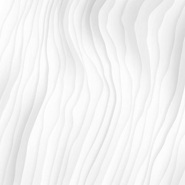 Beyaz doku. soyut desen sorunsuz. Dalga dalgalı doğa geometrik modern. iç duvar 3d tasarım için beyaz arka plan üzerinde. vektör çizim