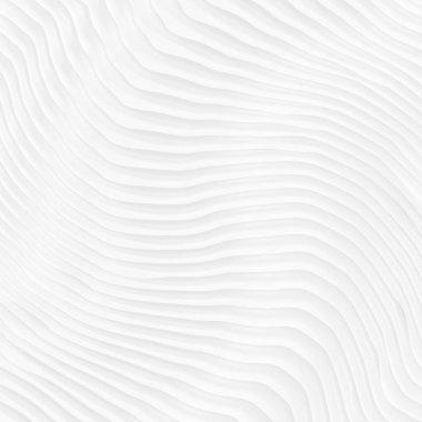 Beyaz doku. soyut desen sorunsuz. Dalga dalgalı doğa geometrik modern. iç duvar 3d tasarım için beyaz arka plan üzerinde. vektör çizim