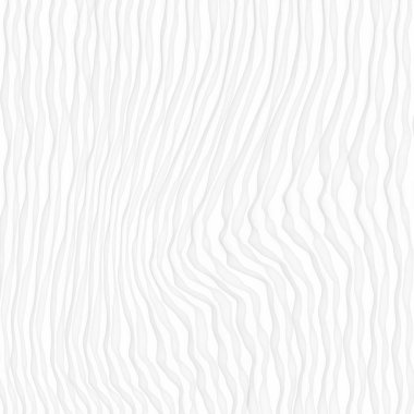 Beyaz doku. soyut desen sorunsuz. Dalga dalgalı doğa geometrik modern. iç duvar 3d tasarım için beyaz arka plan üzerinde. vektör çizim