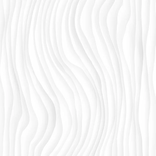 Textura branca. padrão abstrato sem costura. onda ondulada natureza geométrica moderna. no fundo branco para a parede interior 3d design. ilustração vetorial —  Vetores de Stock