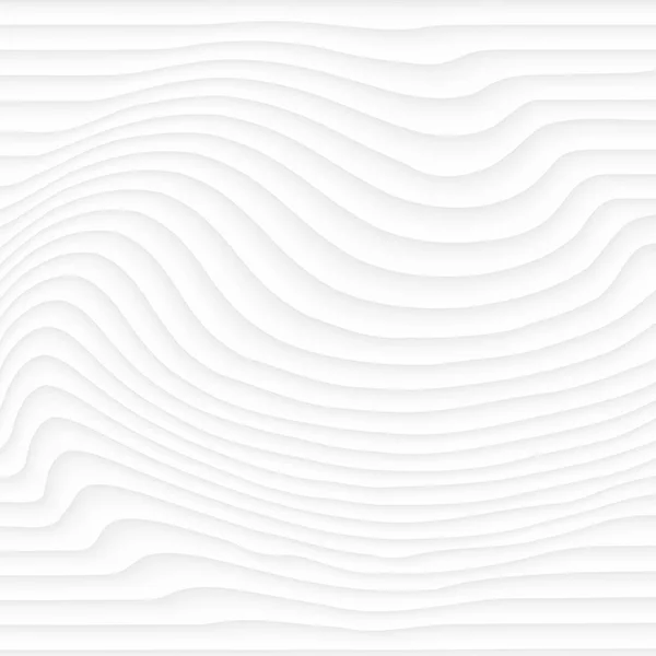 白のテクスチャです。シームレスな抽象的なパターン。波波状の性質の幾何学的な現代。インテリア壁 3 d 設計のための白い背景。ベクトル図 — ストックベクタ