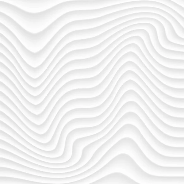 Textura blanca. patrón abstracto sin costura. ola ondulada naturaleza geome — Vector de stock