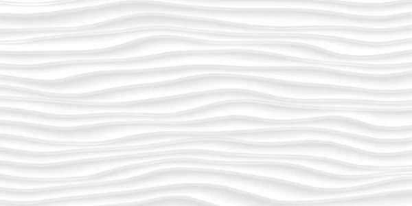 白のテクスチャです。灰色の抽象的なパターンをシームレス。波の波状の性質 — ストックベクタ