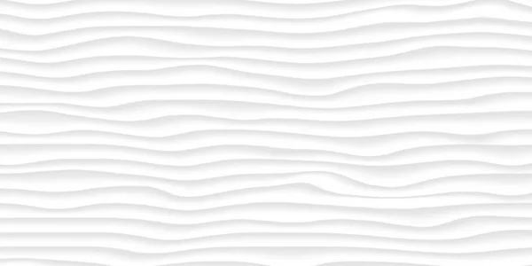 白のテクスチャです。灰色の抽象的なパターンをシームレス。波の波状の性質 — ストックベクタ