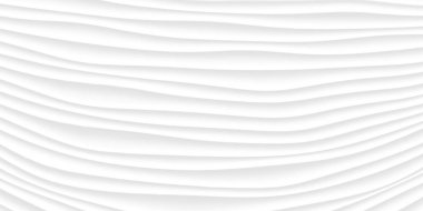 Beyaz doku satır. soyut desen kesintisiz gri. Dalga dalgalı doğa geometrik modern. iç duvar 3d tasarım için beyaz arka plan üzerinde. vektör çizim