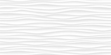 Beyaz doku satır. soyut desen kesintisiz gri. Dalga dalgalı doğa geometrik modern. iç duvar 3d tasarım için beyaz arka plan üzerinde. vektör çizim