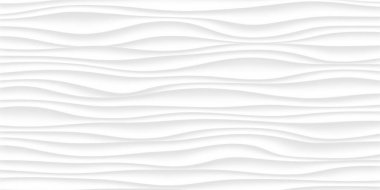 Beyaz doku satır. soyut desen kesintisiz gri. Dalga dalgalı doğa geometrik modern. iç duvar 3d tasarım için beyaz arka plan üzerinde. vektör çizim