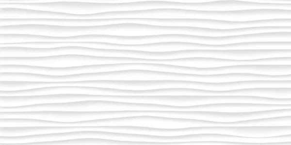 线白色纹理。无缝的灰色抽象图案。波波浪自然几何现代。对内墙 3d 设计的白色背景。矢量图 — 图库矢量图片
