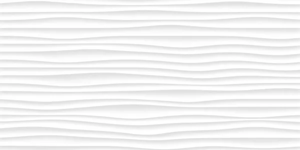 Linha Textura branca. padrão abstrato cinza sem costura. onda ondulada natureza geométrica moderna. no fundo branco para a parede interior 3d design. ilustração vetorial — Vetor de Stock