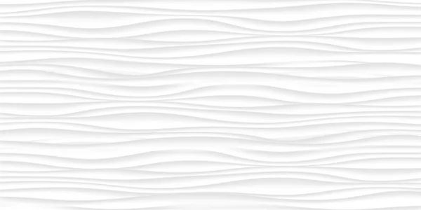 Ligne texture blanche. motif abstrait gris sans couture. vague ondulée nature géométrique moderne. sur fond blanc pour le design 3d mur intérieur. illustration vectorielle — Image vectorielle