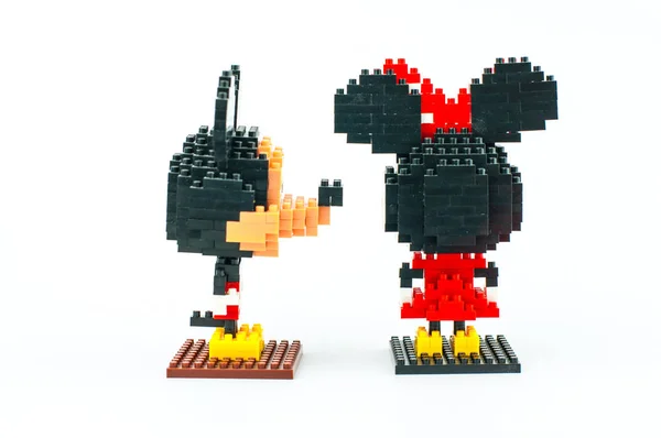 Mickey y Minnie Mouse Micro Bloques — Foto de Stock