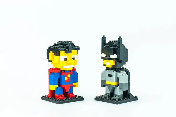 Micro blocchi SUPERMAN e BATMAN — Foto Stock