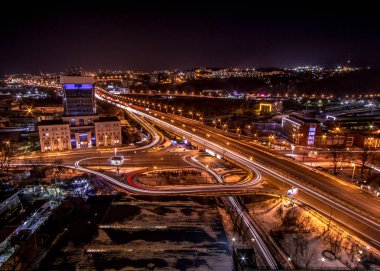 Vladivostok gece boyunca inanılmaz