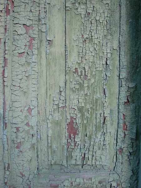 Ročník dřevo pozadí s peeling barva. — Stock fotografie
