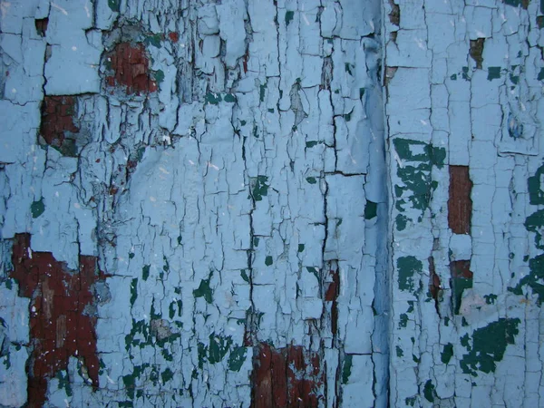 Vintage wood background with peeling paint. — Stock Photo, Image