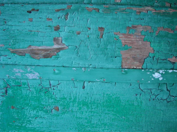 Vintage trä bakgrund med peeling färg. — Stockfoto