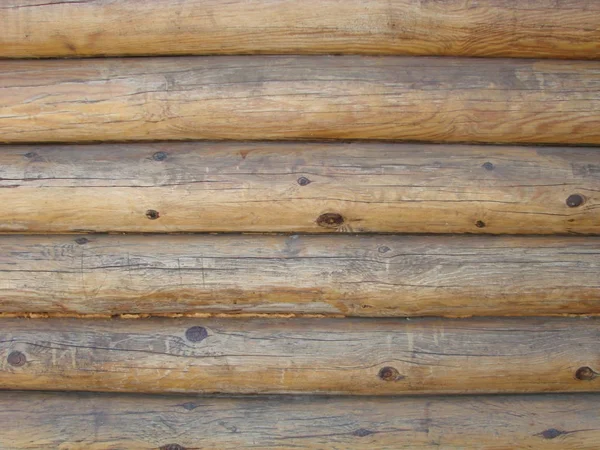 Shield with a large number of parallel wooden logs texture — Stock Photo, Image