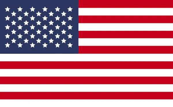 American flag with exact dimensions. USA flag. Official colors and ...