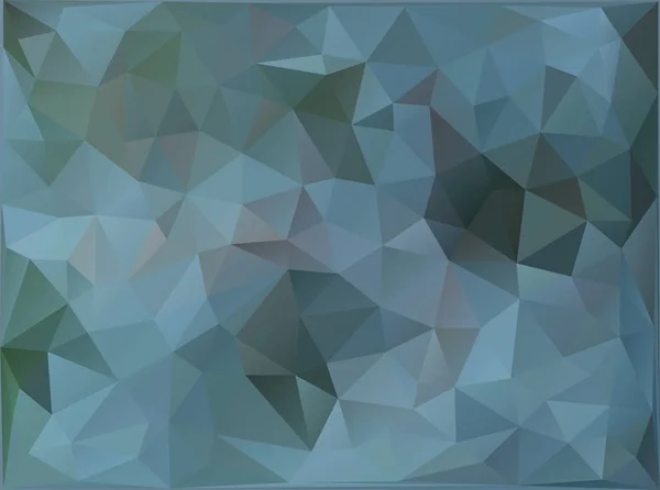 Fondo polivinílico bajo abstracto de triángulos en colores verdes — Vector de stock