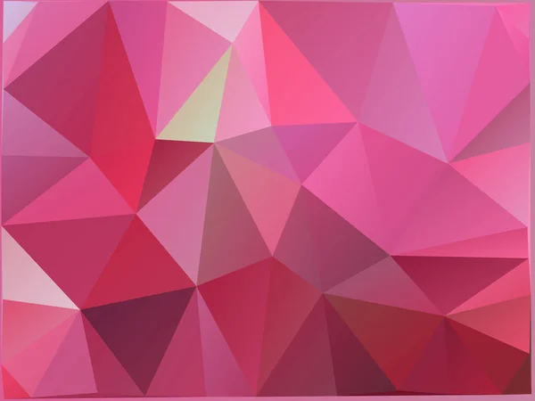 Rosa polygonal illustration, som består av trianglar. Geometrisk bakgrund i Origami stil med lutning. Triangulär design — Stock vektor
