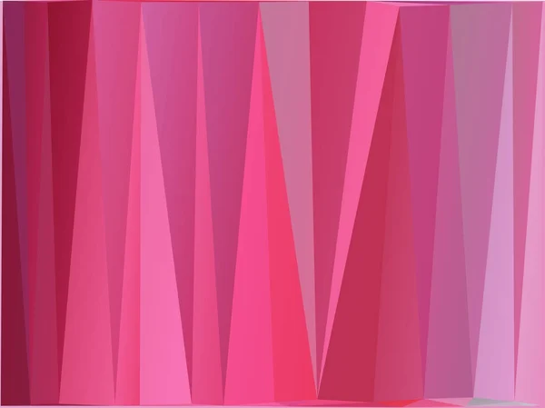 Розовая многоугольная иллюстрация, состоящая из треугольников. Геометрический фон в стиле Оригами с градиентом. Треугольная конструкция — стоковый вектор