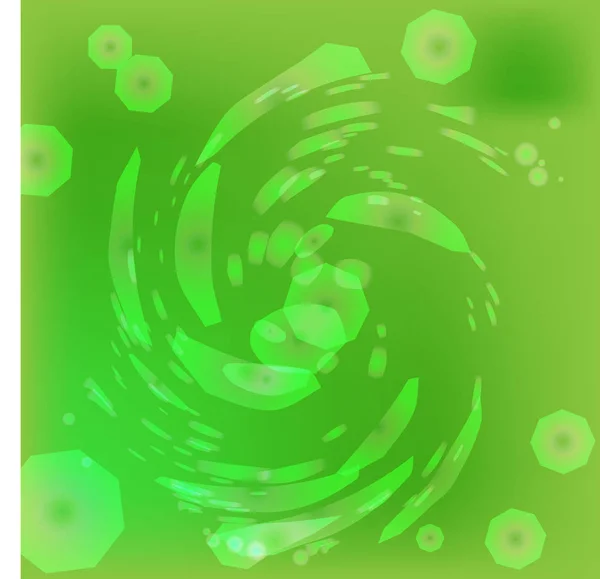 Green bokeh abstract light background. Vector illustration — Stock Vector
