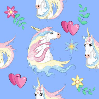 Kusursuz desenli, modaya uygun çizgi film yamaları. Tek boynuzlu atlar, gökkuşakları