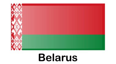 Beyaz Rusya bayrağı. Orijinal ve basit Belarus bayrağı