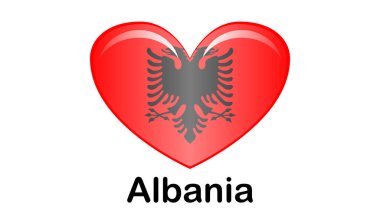 Arnavutluk ulusal bayrağı, resmi renkler ve doğru orantı.