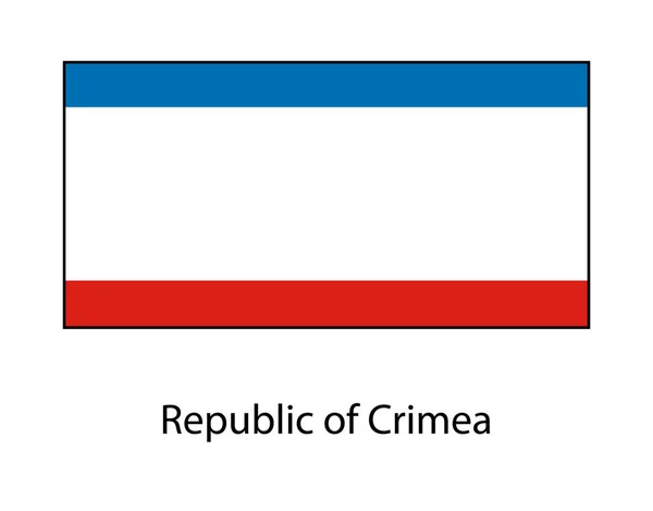Bandera Crimea Bandera Nacional — Archivo Imágenes Vectoriales