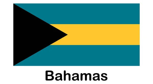 Bahamas Flag for Independence Day and infographic — Stock vektor