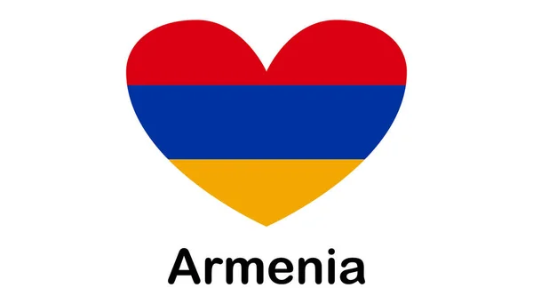 National flag of Armenia in the original colours and proportions — Stock vektor