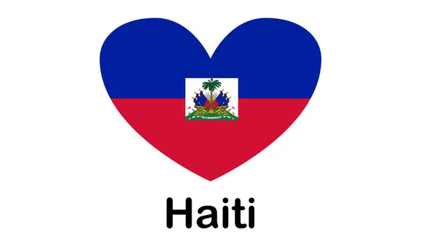 Drapeau de la République d'Haïti et anciennement appelé Hayti est un pays — Image vectorielle